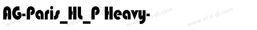 AG-Paris_HL_P Heavy字体转换